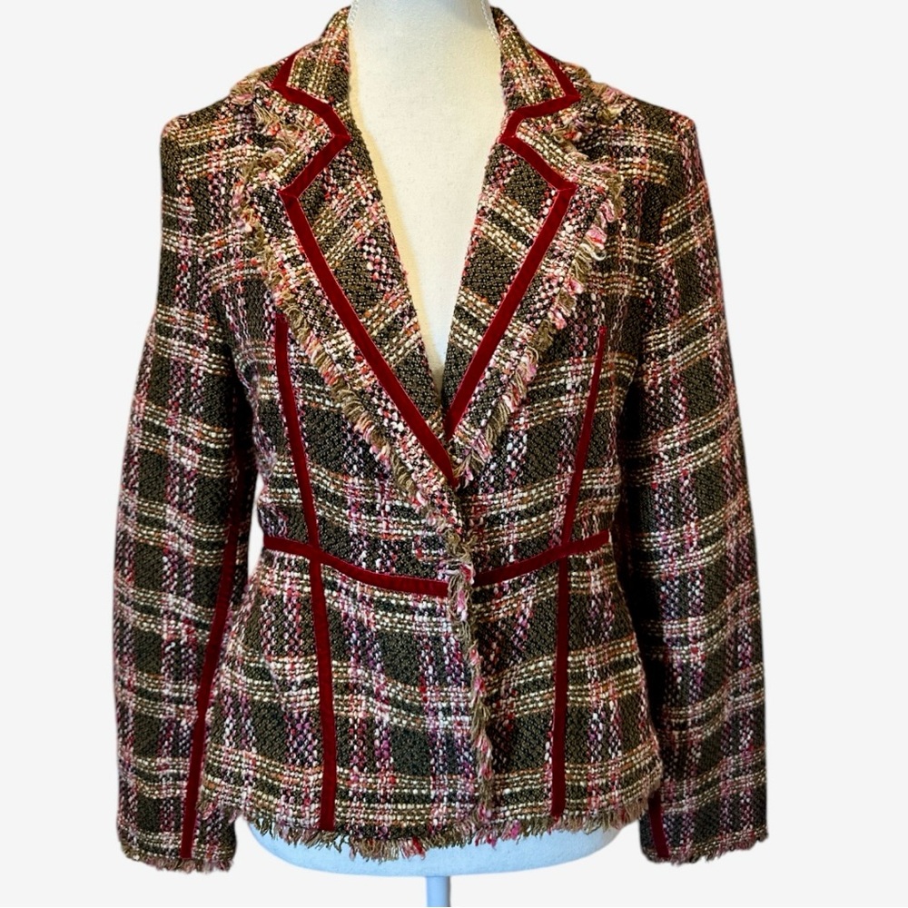 True Meaning Tweed Texture Blazer